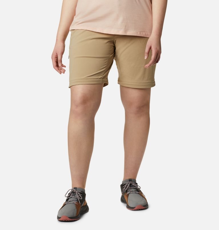Women's Columbia Saturday Trail II Convertible Pants Khaki | Plus Size CA-W65C3